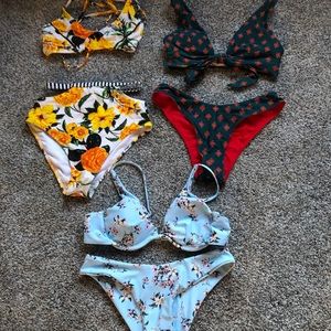 3 pack of cupshe swimsuits